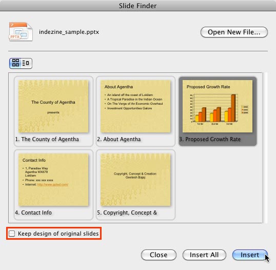 reuse slides powerpoint for mac